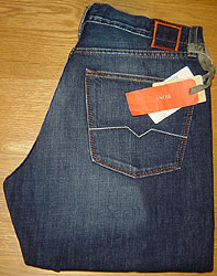 Boss - `hisker-Wash`HB2 Indigo Denim Jeans Leg: 34`nd#39;