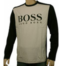 Black & Grey Long Sleeve Logo T-Shirt (Green Label)