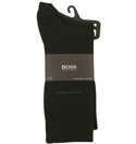 Black Cotton Socks - 2 Pair Pack