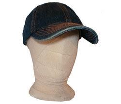 Denim logo cap