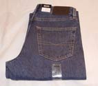 Mens Mid Blue Zip Fly Denim Jeans (34 Leg)