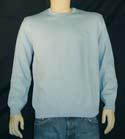 Mens Sky Blue Round Neck Cotton Sweater