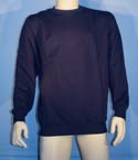 Navy Round Neck Cotton Sweatshirt