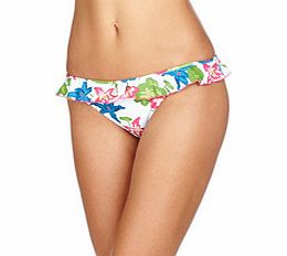 Cabana Club floral frill bikini briefs