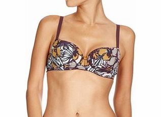 Huit Multi-coloured floral half-cup bra