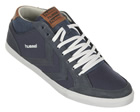 Hummel One Way Denim Blue/White Canvas Trainers