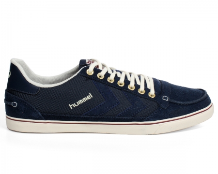 Hummel Slim Stadil Moc Toe Low Dress Blue Suede