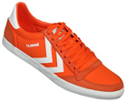 Hummel Stadil Low Orange/White Canvas Trainers