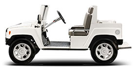 H3 Golf Buggy White