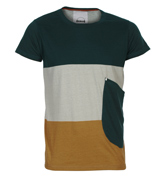 Ablo Light Grey Panel T-Shirt