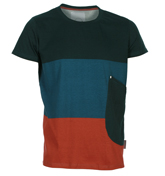 Ablo Nu Blue Panel T-Shirt