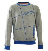 Flamengo Grey and Royal Blue Sweatshirt