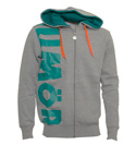 Grey Full Zip Hooded Sweatshirt