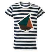 Sail Dark Marine and White Stripe T-Shirt