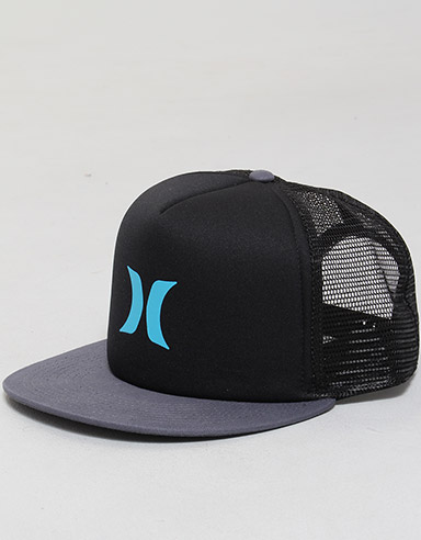 Colour Block Snapback trucker cap -