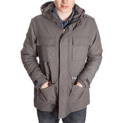 Focus Slub Parka Jacket - Cinder