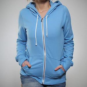 Hurley Ladies Solid Slim Zip hoody - Silverlake