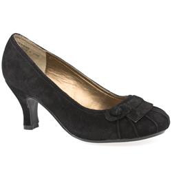 Hush Puppies Female Hibiscus Suede Upper Evening in Black