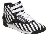 Reebok Freestyle Hi Blk/wht Stripe - 5 Uk