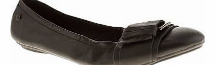 womens hush puppies black finnley chaste flats