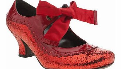 womens hush puppies red noella glitter high