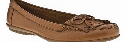 womens hush puppies tan ceil mocc fringe flats