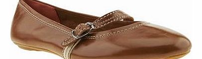 womens hush puppies tan chaste mary jane flats