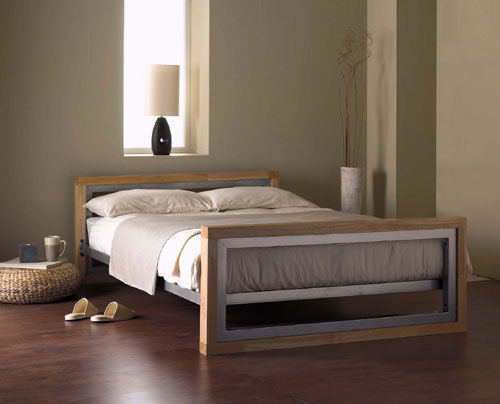 Oslo 3ft Single Wooden/Metal Bedstead