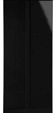 Hamlin High Gloss 2 Door Wardrobe - Black