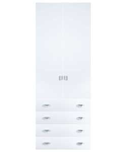 Hygena Kids Modular Gloss Double Doors and