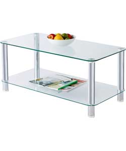 Matrix Clear Glass Coffee Table