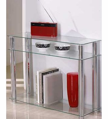 Matrix Console Table - Clear Glass