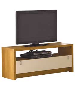 Misaki Oak and Cream High Gloss TV Unit