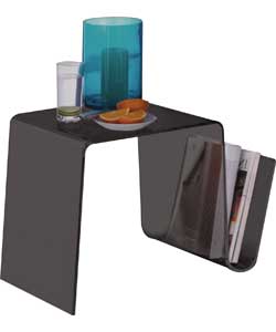 Hygena Mistral End Table - Black Acrylic