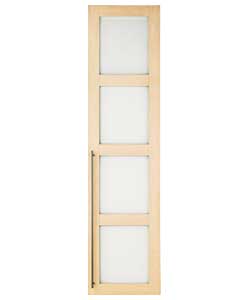 Modular Glass Shaker Wardrobe Door - Maple