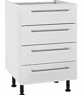 Hygena Valencia 500mm 4 Drawer Kitchen Base Unit