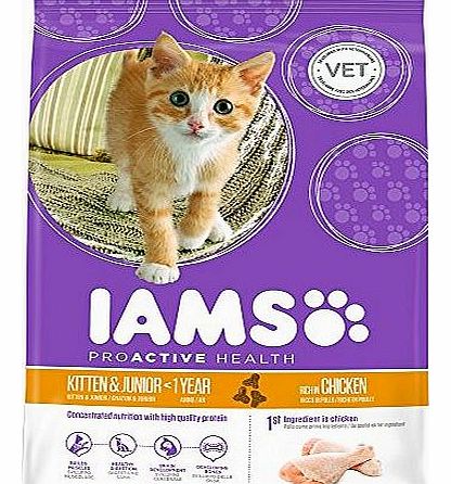 Cat Food ProActive Health Kitten and Junior Rich In Succulent Roast Chicken 10 kg