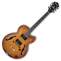 AF55-ABF Semi Acoustic Amber Burst Fade