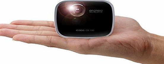 icodis  CB-100 Pico Projector, Mini Smart Portable Home Theater, Dlp Pocket Entertainment Cinema, 20,000 Hours Led Life