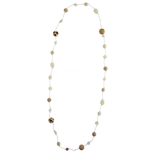 Icon Ladies Icon Bead Rope Necklace White