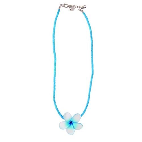 Icon Ladies Icon Frangipani Shell Necklace Blue