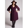 HIROKO DRESS IN MAROON - PRE ORDER