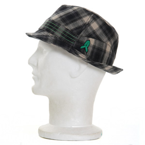 Del Mar Fedora - Black/Plaid