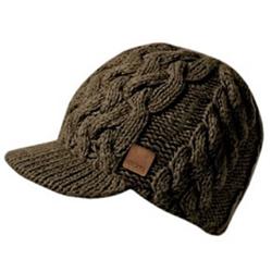 Oversize Peak B Beanie - Choc