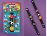 IJL Boys Motiff Swapable Plugs On Wrist Band 2 PER PACK (2536)