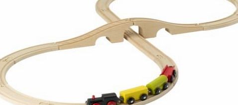 Ikea 20 piece Wooden Train Set - LILLABO