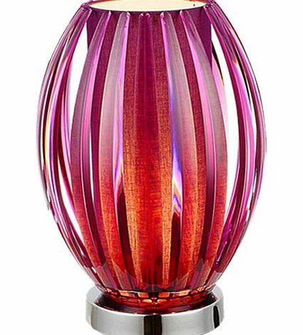 Illumini Benross Varese Table Lamp, Aubergine