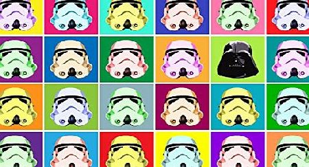 imagenation STAR WARS - POP ART HEADS - 60cm X 80cm Print On Repositional Self Adhesive Wallpaper Poster