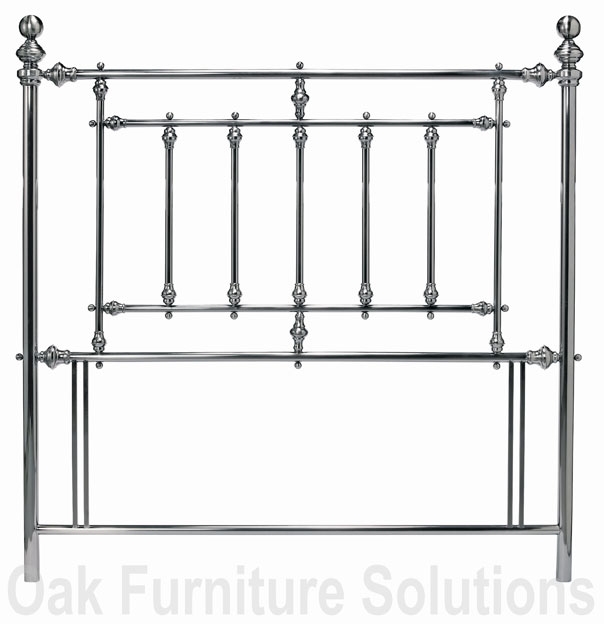 Antique Nickel Headboard - 135cm -