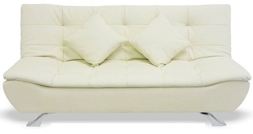 CLASSIC DESIGNER 3 SEATER SOFA BED (CREAM)